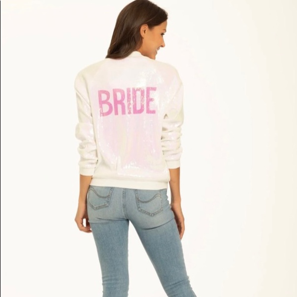 HAYLEY PAIGE ATHLEISURE BOMBER JACKET - BRIDE Size Large